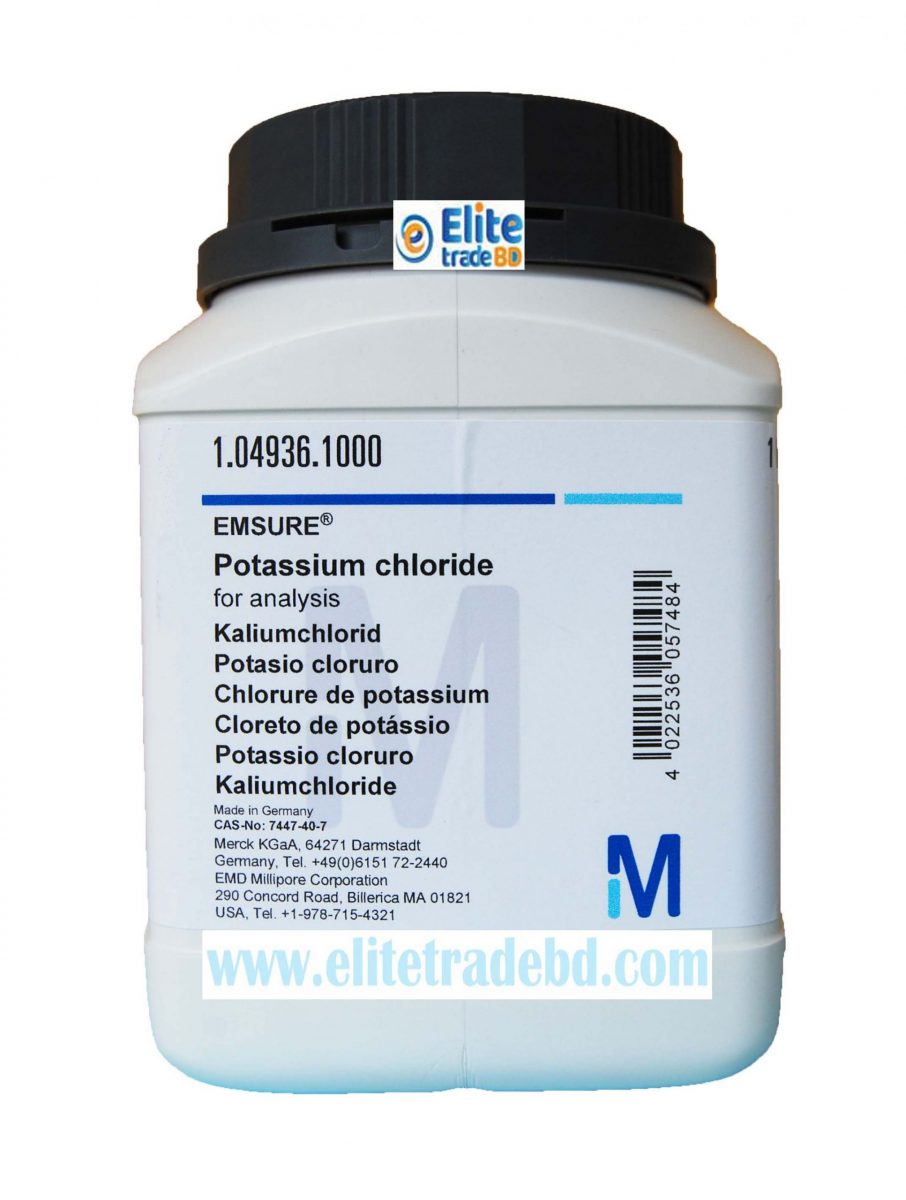 Potassium Chloride for analysis EMSURE®, 1KG, Merck  /  DE