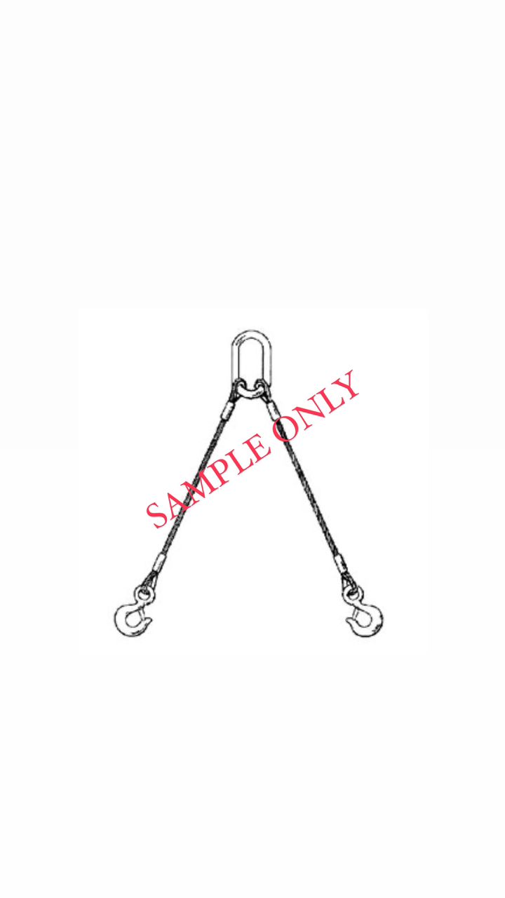 2 LEG WIRE ROPE SLING SET