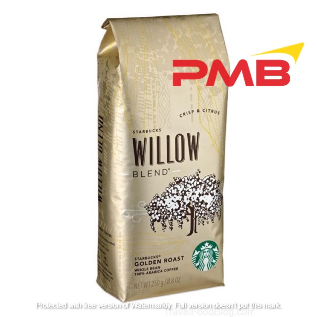 STARBUCKS WILLOW WHOLE BEAN 250G-BLONDE ROAST (DELIVER TO LABUAN ONLY)