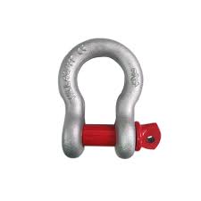 7  /  8" (WLL 6.5 TON) HG6209 H.D.GALV' D BOW SCREW PIN SHACKLE (BST) SF 6:1 C  /  W IN-HOUSE LOAD TEST CERT AND TAG