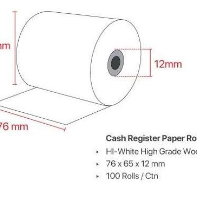 PAPER ROLL- 70mm X 60 X 12