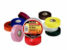 3M Vinyl Electrical Tape Scotch 35 (Red) (10 roll   /   box)