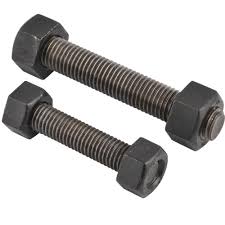 Stud Bolt & Nut, B8(Stud)  /  Gr8(Nut)  /  Plain, Class II, Size : 5  /  8" x 90mm