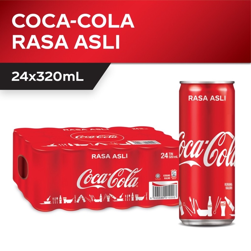 Coca-Cola Rasa Asli (320ml x 24)