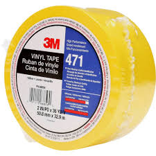 3M 471 Yellow (2" x 36yrd) (25rolls  /  Box)