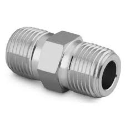 Swagelok Stainless Steel Pipe Fitting, Hex Nipple, 1 4 in. Heavy Wall Male NPT, 10 000 psig (689 bar)