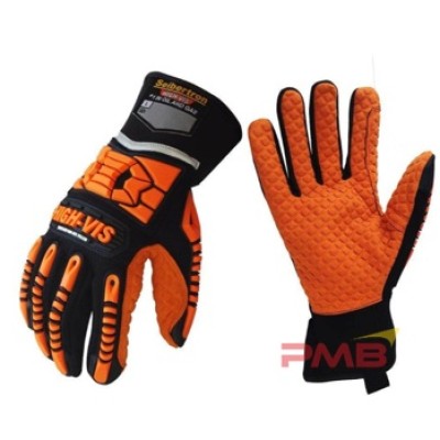 SEIBERTRON HIGH-VIS SDX02 IMPACT PROTECTION GLOVES