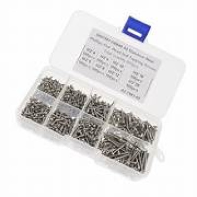 ASSORTED BOX OF SS SELF TAP SCREWS