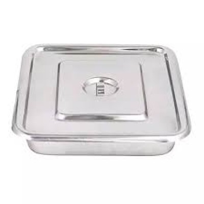 SERVING TRAY W COVER 10 X 12 X 2 '', STAINLESS STELL