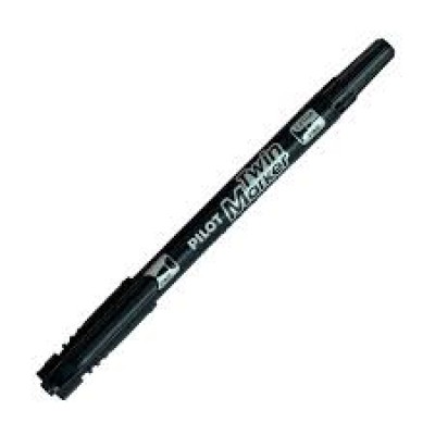 PILOT TWIN MARKER PEN [BLACK]