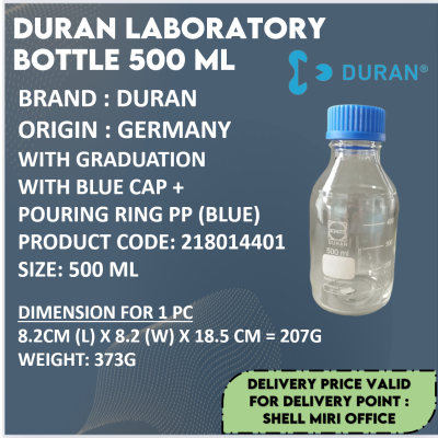 DURAN 218014459 500ml LABORATORY BOTTLE