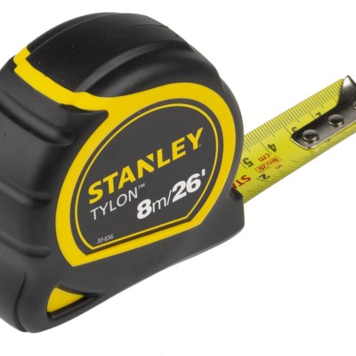 Stanley Tylon 8m Tape Measure, Imperial, Metric