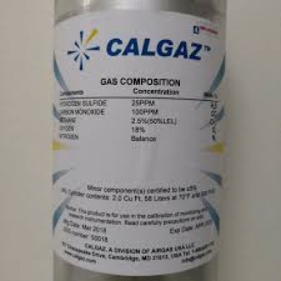 Calgaz 2.5%CH4      /      AIR,  Cylinder