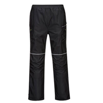 PORTWEST  T604- PW3 RAIN TROUSERS BLACK; SIZE: L