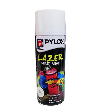 NIPPON PYLOX SPRAY PAINT 400CC - WHITE