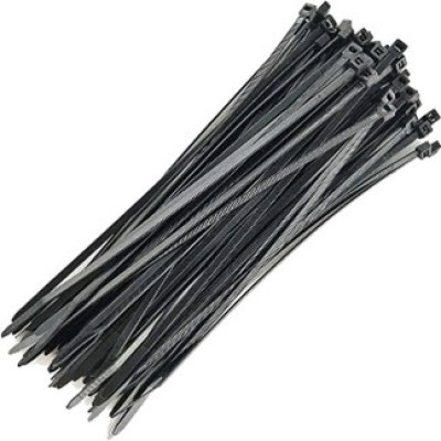 12"X 4.8MM BLACK NYLON CABLE TIE 100PCS PKT