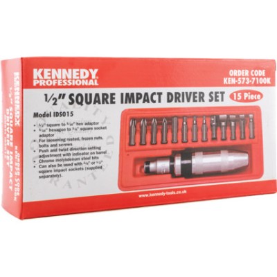 Kennedy 1 2" Impact Driver Set of 15pcs - KEN5737100K