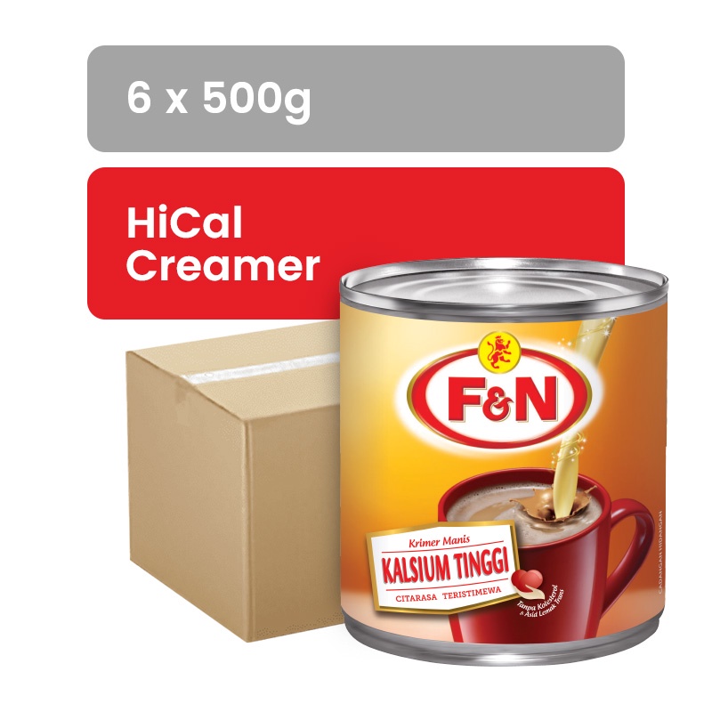 F&N Hi Cal Sweetened Creamer 500g X 6