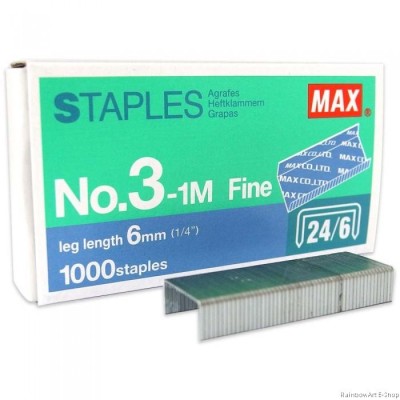 STAPLES- MAX 3-1M 24 6 1 4" 1000'S