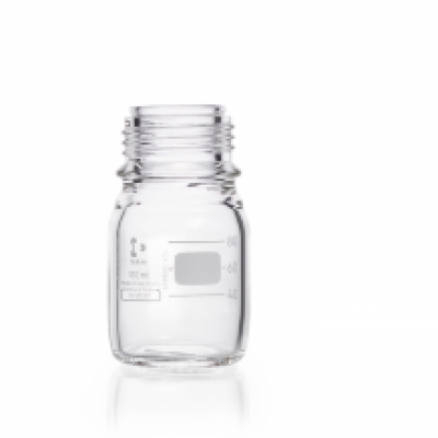 DURAN Original GL 45 Laboratory Bottle, clear, without screw cap and pouring ring, 100 mL 218012409