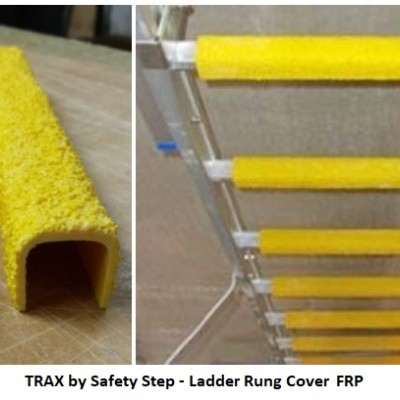 LADDER RUNG COVER, SAFETYSTEP, FRP, 300X32, SQUARE