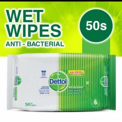 *Dettol Anti-Bacteria Wet Wipes 50s