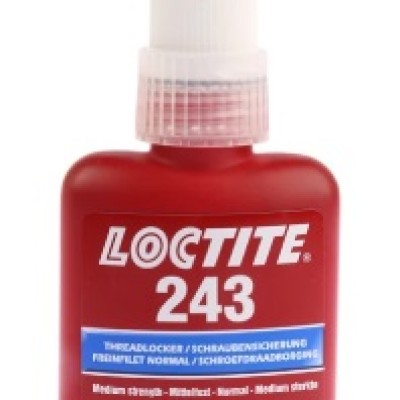 LOCTITE LOCTITE 243 BLUE THREADLOCKING ADHESIVE, 50 ML, 2 H CURE TIME, C