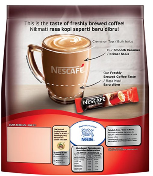 Nescafé Blend & Brew Original 3 in 1 Premix Coffee 28 Stick Packs x 20g