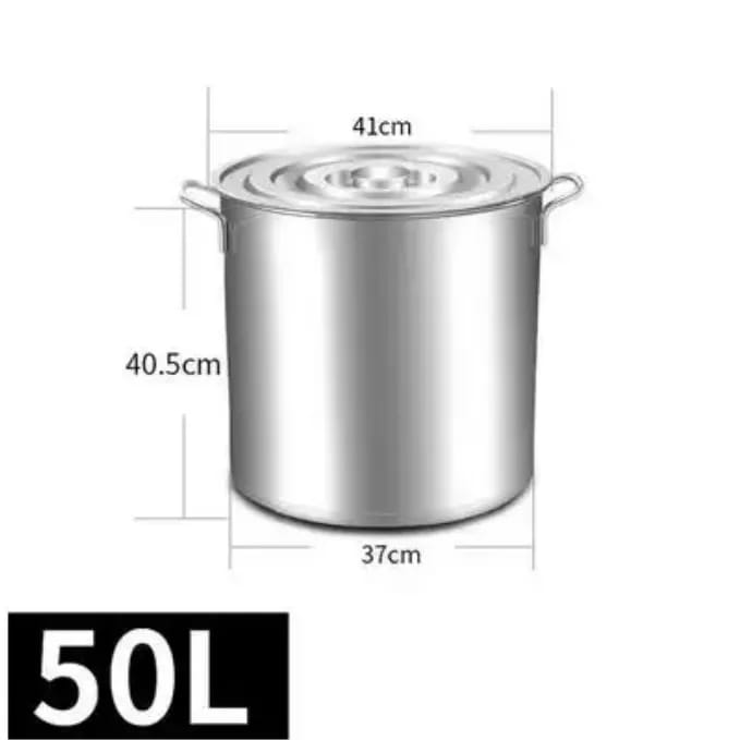 Stainless steel cooking Pot with 2 handle and lid