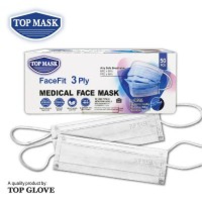 Top Mask FaceFit 3 Ply Medical Face Mask