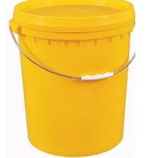 PLASTIC PIANT PAIL 18 LITRE DURABLE ROUND BUCKET METAL HANDLE