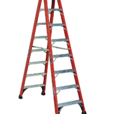 LOUISVILLE FM1408HD Double Sided Stepladder Fg 8 Feet Height 375 Lb. Capacity