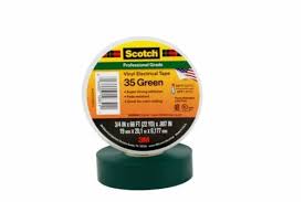 Scotch® Vinyl Electrical Tape,  35 GREEN (3  /  4"X66')