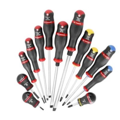 Facom ATWH.J13 Compact Phillips, Pozidriv, Slotted Screwdriver Set 13 Piece