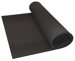 BLACK NEOPRENE RUBBER PAD THK 10MM X 210MM X 300MM