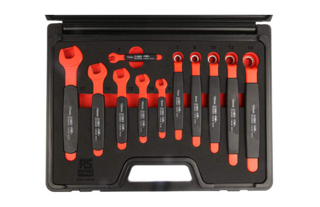 11 Piece Chrome Vanadium Steel Insulated Spanner Set