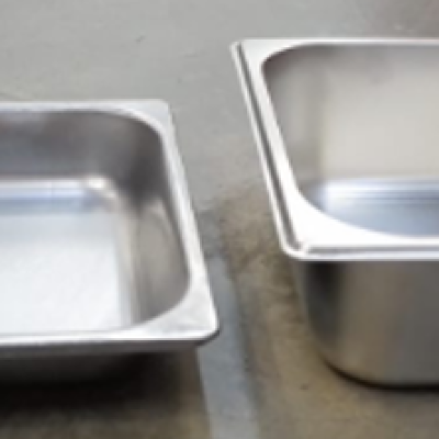 SERVING TRAY W COVER 10 X 12 X 4 '', STAINLESS STELL