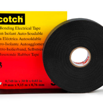 3M Scotch 23 Black Self Amalgamating Tape 19mm x 9m