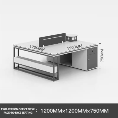 Guansheng Office Table 1.2M Duo - Face to Face