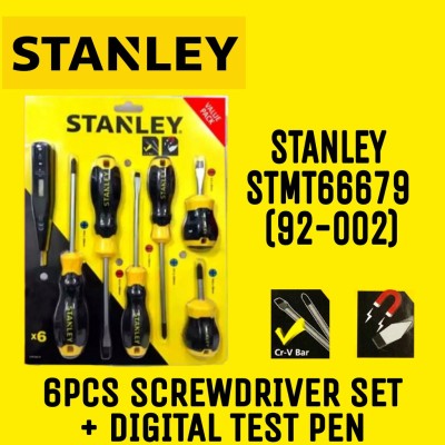 Stanley STMT66679 Cushion Grip 2 Screwdriver Set (6 Pcs) 92-002-2