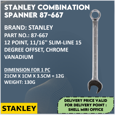 STANLEY 87-667 COMBINATION SPANNER