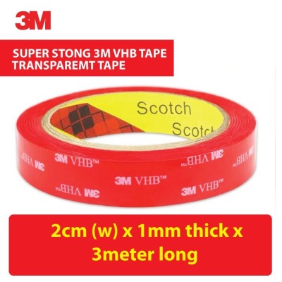 3M VHB 4910 Double Side Sided Mounting Foam Tape 20mm x 3 Meter