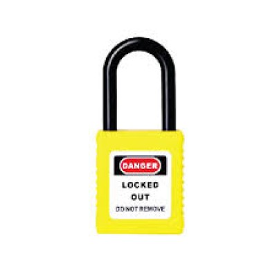 Standard Nylon Safety Padlock,  YELLOW