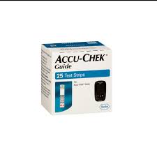 Accu Check Guide Test Strips - Per Box Of 25s 