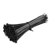 Nylon Cable Ties (Black) (1PKT  /  100LHT)8"  /  200MM (7MM)