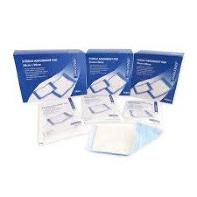 UNIGLOVES STERILE GAMGEE ABSORBENT PAD 20X20CM 1S#