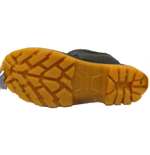 14.5"Soft PVC Yellow Black R3 Safety Wellington Rubber Boot Steel Toe Cap Steel Plate Chemical Oil PROGUARD