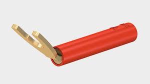 Cable lug adapter, red  /  lback; 1000 V CAT II B4-I  /  K