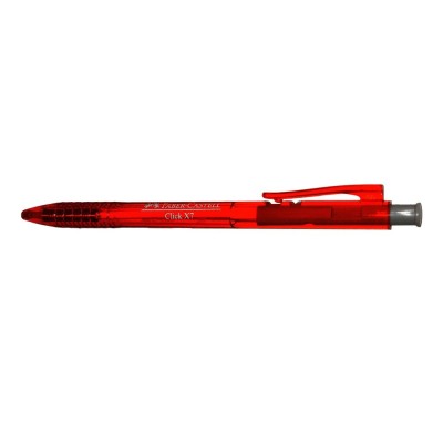 PEN- FABER CASTELL 1422 CLICK X7, BALL PEN, RED