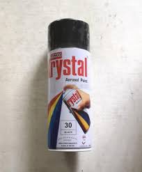 KRYSTAL SPRAY PAINT, BLACK 30 (DELIVER TO LABUAN AREA ONLY)